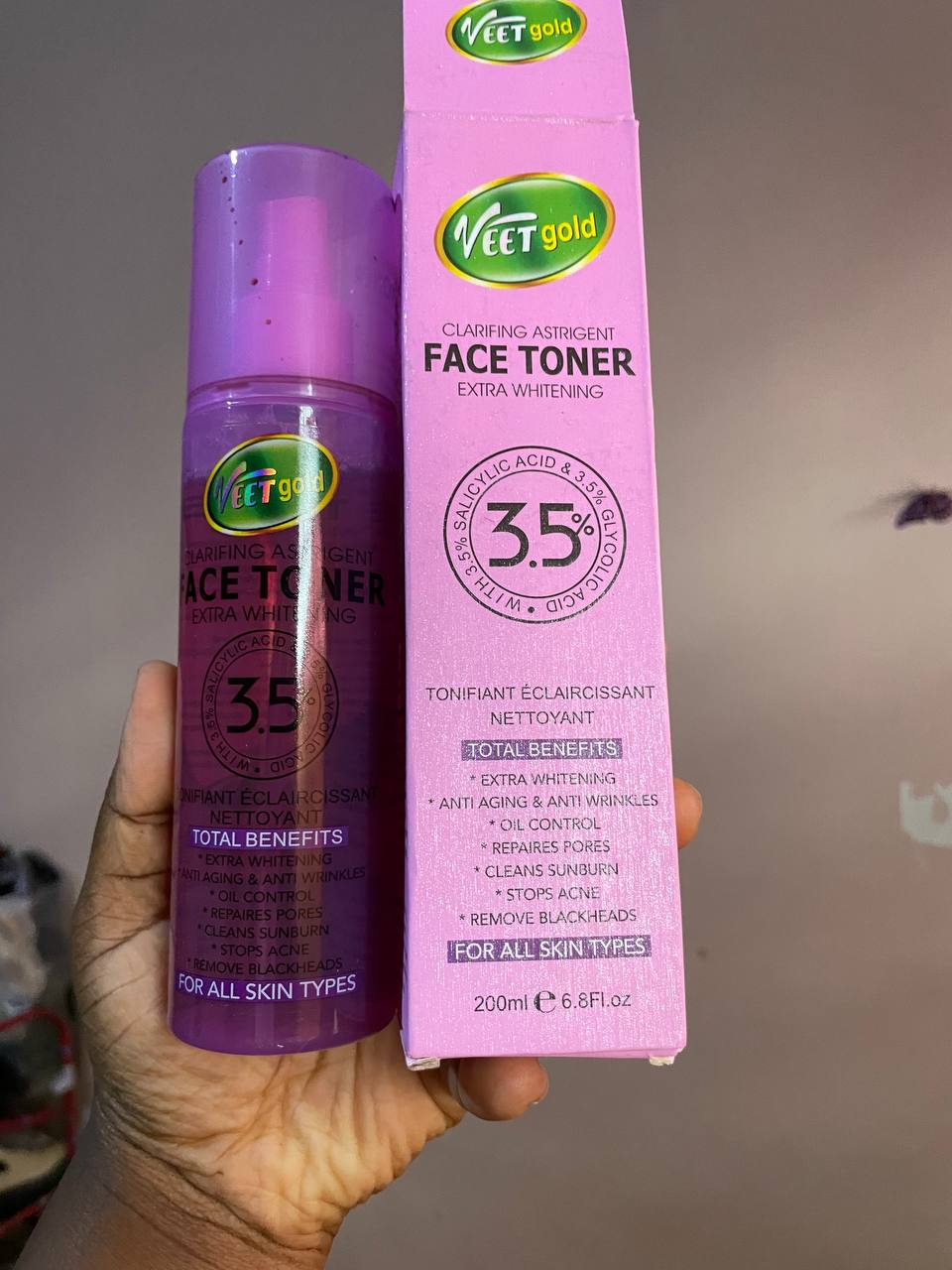 VEETGOLD CLARIFYING ASTRIGENT FACE TONER