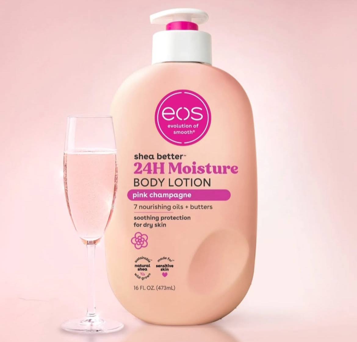 EOS Shea Butter Lotion Pink Champagne Body Lotion